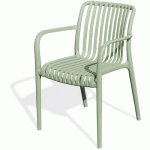 FAUTEUIL DE JARDIN EMPILABLE EN POLYPROPYLÈNE-VERT - CITYGARDEN