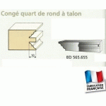 JEU DE 2 COUTEAUX CONTRE-PROFIL CONGE 1/4 DE ROND DESSOUS