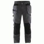 PANTALON DE TRAVAIL ARTISAN GRIS FONCÉ/NOIR TAILLE 58C - BLAKLADER