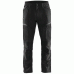 PANTALON DE TRAVAIL SERVICES STRETCH NOIR/GRIS FONCÉ TAILLE 40C - BLAKLADER