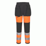 PORTWEST CD847 PANTALON FEMMES STRETCH HV ÉCO-CONÇU WX2 ORANGE/NOIR - TAILLE 38 - STANDARD