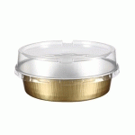 RÉCIPIENT PÂTISSERIE 215 ML D.SUP. 11.8 CM ALUMINIUM OR/ARGENT (VENDU PAR 100)