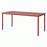 TABLE MALIBU 180X80 T6 4P STRA ALAISÉ ROUGE U321/ROUGE 3020 - MANUTAN EXPERT