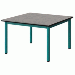 TABLE MALIBU 80X80CM T1 4P STRA BÉTON F186/NOIR BLEU 5018