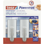 TESA - CROCHET POWERSTRIPS® LARGE TREND 58055-00004-20 CHROME (MAT) 2 PC(S) Y445581