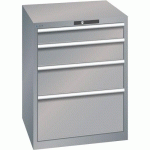 ARMOIRE GRIS PIGEON 717X725X850 AVEC 4 TIR. 75KG - LISTA