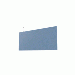 BAFFLE DE PLAFOND ACOUSTIQUE EN PET 12 MM HT 30 X 140 CM - BLEU CIEL