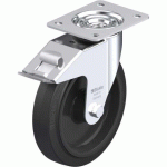 BLICKLE - ROULETTE PIVOTANTE À FREIN Ø 200MM BANDAGE CAOUTCHOUC NR 300KG - LE-POEV 200R-FI