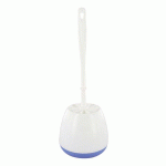 COMBINÉ BROSSE WC PLASTIQUE BLANC-BLEU