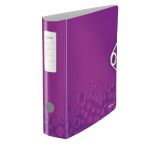 LEITZ CLASSEUR À LEVIER LEITZ ACTIVE WOW EN POLYMOUSSE, 75 MM, VIOLET