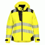 PORTWEST PW389 VESTE DE PLUIE HAUTE VISIBILITÉ PW3 POUR FEMME JAUNE/NOIR - TAILLE XS