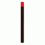 POTELET CARREFOUR ÉCOLE Ø76 MM - MARRON 8017/ROUGE 3020 - PROCITY