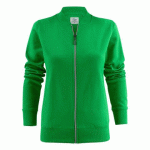 PRINTER ESSENTIALS JAVELIN SWEATSHIRT FULLZIP FEMMES VERT - TAILLE XXXL