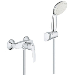 GROHE - SET MITIGEUR MONOCOMMANDE DOUCHE AVEC LIMITEUR DE TEMPÉRATURE + SUPPORT DE DOUCHE MURAL 2 JETS TEMPESTA 100 (32279001-TEMPESTA3)