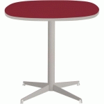 TABLE BASSE TAMARIS 80 X 80 PL.ROUGE/SABLE PIET.SABLE/TRANSP