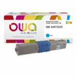 TONER REMANUFACTURÉ OWA - STANDARD - CYAN - POUR OKI 44973535 - TONER COMPATIBLE