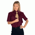 CHEMISE UNISEXE MANCHES COURTES BORDEAUX