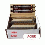 PACK 2200 CLOUS 2.8X50 CRANTEES ACIER POUR PASLODE IM90 /IM90I