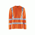 T-SHIRT HAUTE VISIBILITÉ À MANCHES LONGUES ANTI-UV 3381 - ORANGE FLUO - M BLAKLADER