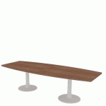 TABLE DE RÉUNION TONNEAU L.280 NOYER CANALETTO - QUADRIFOGLIO