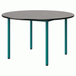 TABLE MALIBU Ø 120 T5 4P STRA BÉTON F186/NOIR BLEU 5018