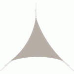 VOILE D'OMBRAGE TRIANGLE 5X5X5M - TAUPE