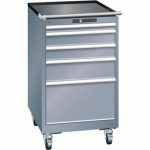 ARMOIRES À TIROIRS GRIS 564X725X990 AVEC 5 TIROIRS 75KG - LISTA