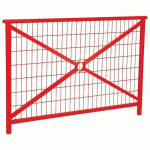 BARRIÈRE LISBONNE 1.50 M STRUCTURE GRILLAGÉE ZINC ROUGE 3020 - PROCITY