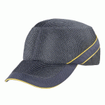 CASQUETTE ANTI-HEURT TYPE BASE BALL AIRCOLTAN DELTA PLUS, GRIS CLAIR / GRIS FONCÉ, TAILLE UNIQUE RÉGLABLE