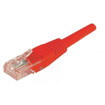 CORDON RJ45 CATEGORIE 6 U/UTP ROUGE - 2 M