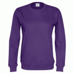 COTTOVER SWEATSHIRT COL ROND HOMME - CERTIFIÉ GOTS VIOLET - TAILLE XS