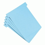 FICHES T INDICE 3 / 92 MM - BLEU - LOT DE 100