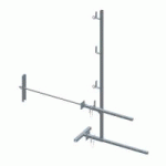 GARDE-CORPS UNIVERSEL FIXATION RÉGLABLE TRAVERSÉE POUR MUR 75 CM