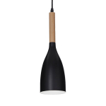 IDEALLUX SUSPENSION MANHATTAN FINITION EN BOIS, NOIRE