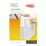 PORTE-ÉTIQUETTES ADHÉSIF 102 X 55 MM 3L TRANSPARENT - BOÎTE DE 60