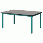 TABLE MALIBU 120X80 T2 4P STRA BÉTON F186/NOIR BLEU 5018
