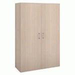 ARMOIRE HAUTE BOIS H 182 X L 120 CM AVEC PORTES BATTANTES CHÊNE CLAIR - ARCH