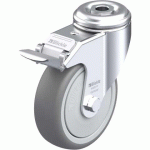 BLICKLE - ROULETTE PIVOTANTE À FREIN Ø 100MM BANDAGE CAOUTCHOUC TPE 110KG - LKRA-TPA 101KF-FI