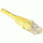 CORDON RJ45 CATÉGORIE 6 U/UTP JAUNE - 10 M