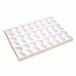 MATFER - PLAQUE 48 MINI-GÂTEAUX PLASTIQUE 300 X 400 MM 50 X 50 X 35 MM - 350048