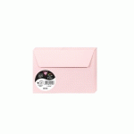 PAQUET DE 20 ENVELOPPES POLLEN 114X162MM 120G/M2 - ROSE - LOT DE 4