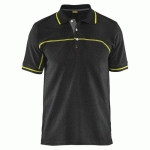 POLO BICOLORE NOIR/JAUNE FLUORESCENT TAILLE XXXL - BLAKLADER