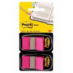 POST-IT® DISTRIBUTEURS À MARQUES PAGES TAILLE MOYENNE (680-Y2) - 25,4 X 43,2 MM- COULEUR : ROSE VIF