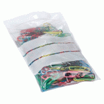 SACHET ZIP TRANSPARENT 40 X 60 MM AVEC BANDE D