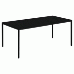 TABLE CANADA 180 X 80 CM ACIER - NOIR - JAYSO