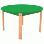 TABLE ERGO RONDE T2 - VERT/HÊTRE - MANUTAN COLLECTIVITÉS
