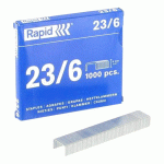 AGRAFE RAPID 23/6 FORTE GALVANISÉE - BOÎTE DE 1000