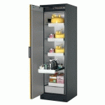 ARMOIRE SÉCURITÉ Q-PEGASUS-90 Q90.195.060.WDAC GRIS/JAUNE - ASECOS