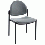 CHAISE LOUISE DOSSIER ROND OU CARRÉ GRIS_JZ01117N