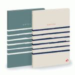 DUO CARNET 21 LIGNÉ FANTAISIE MARINE